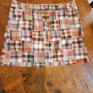 Loft Madras Patchwork Skirt